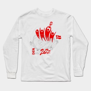 Denmark World Cup Soccer 2022 Long Sleeve T-Shirt